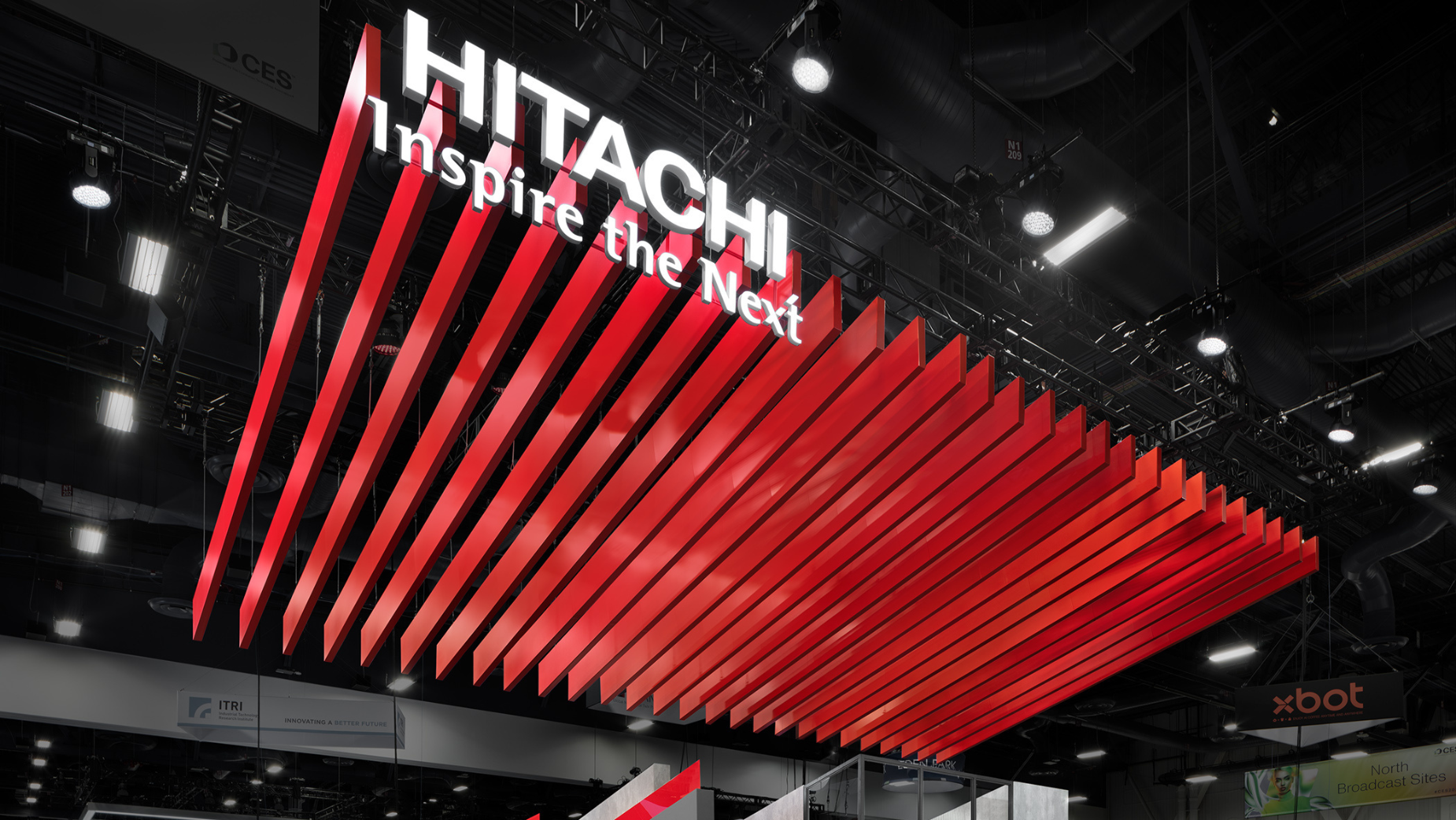 INVNT powered Hitachi Vantara Booth at CES 2025.